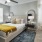Bedroom with natural lighting and high ceilings